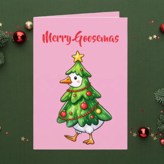 Julhälsningar kort för familjen Goosemas (Skapare uppladdad)