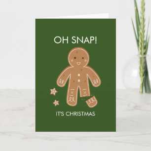 Julhälsningar kort för Fäst Pepparkaksgubbar