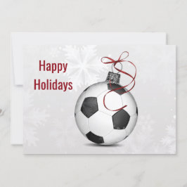 Julhälsningar kort för fotbollsspelare