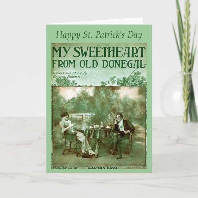 Julhälsningar kort för Irish Music Album (Framsida)