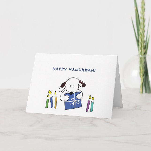 Julhälsningar kort för Lycklig Hanukkah-kort (Framsida)