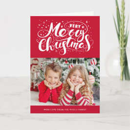 Julhälsningar kort för mycket God jul-foto