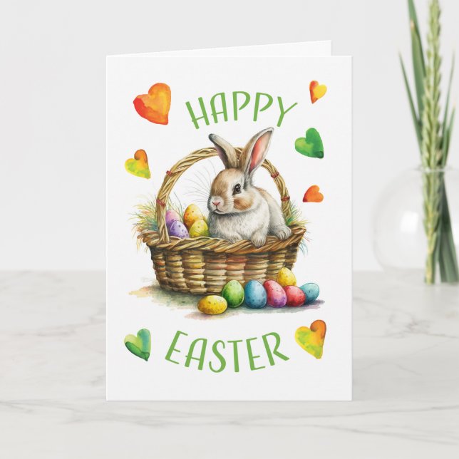 Julhälsningar kort för Påsk (Framsida)