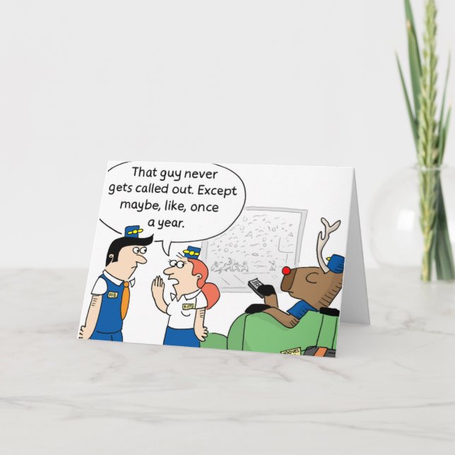 Julhälsningar kort för renreservat (Framsida)