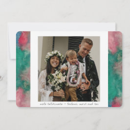 Julhälsningar kort för tropisk vattenfärg