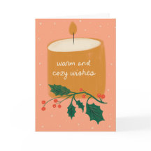 Julhälsningar kort för varma och Mysiga Önskemål l