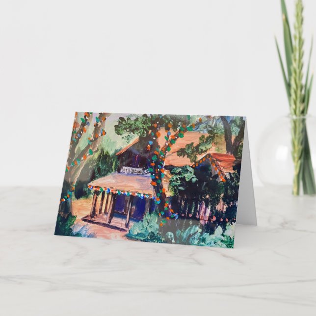 Julhälsningar kort för Woodside Store (Framsida)