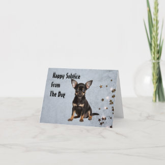 Julhälsningar kort från Hund