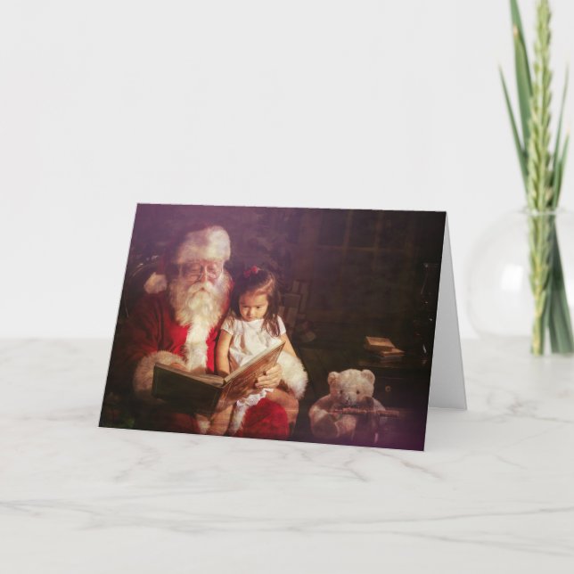 Julhälsningar kort med Jultomten (Framsida)