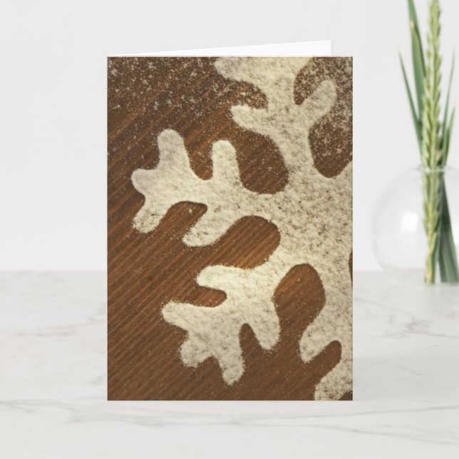 Julhälsningar kort och påsar för snöflummel (Framsida)