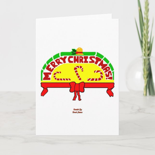 Julhälsningar, Lodrät hälsningskort Kort (Framsida)