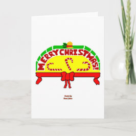 Julhälsningar, Lodrät hälsningskort Kort