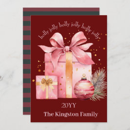 Julhälsningar med glada akvareller julkort