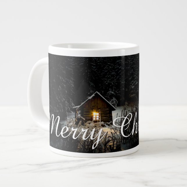 Julhälsningar med Häxhus Jumbo Mugg (Framsida vänster)