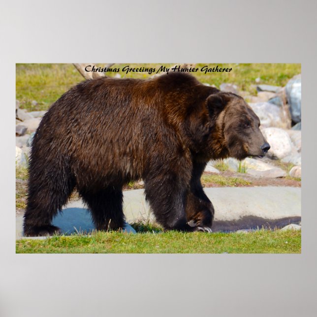 Julhälsningar Mina Hunter Gatherer Poster (Framsidan)