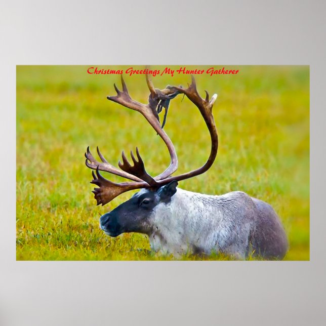 Julhälsningar Mina Hunter Gatherer Poster (Framsidan)