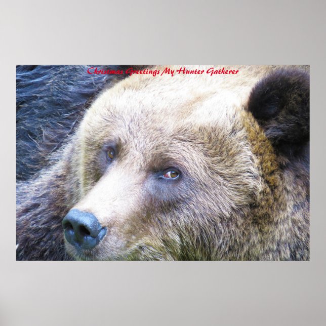 Julhälsningar Mina Hunter Gatherer Poster (Framsidan)