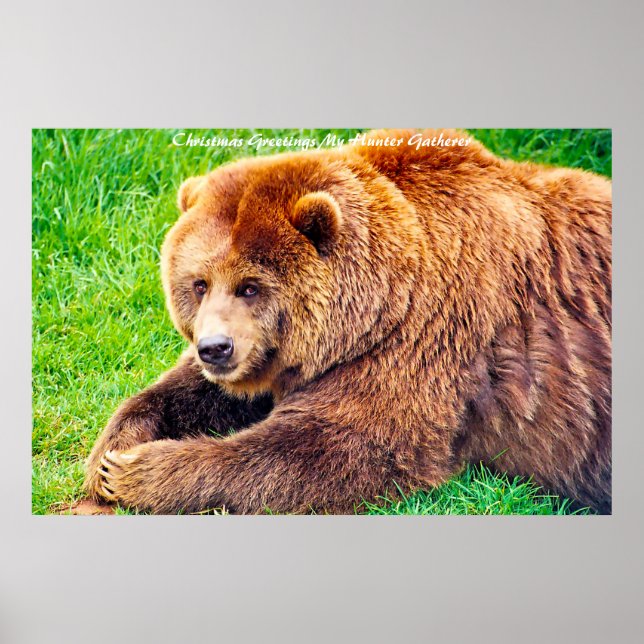 Julhälsningar Mina Hunter Gatherer Poster (Framsidan)
