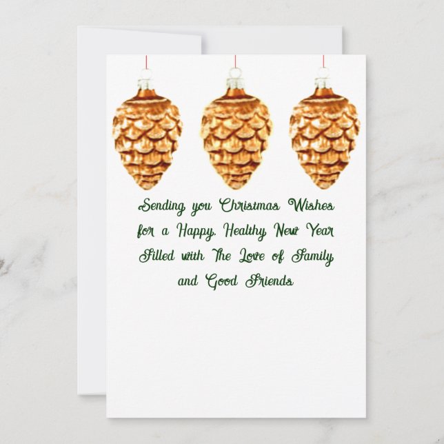 Julhälsningar- och anteckningskort inbjudningar (Baksida)