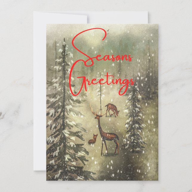 Julhälsningar och God Jul Julkort (Framsida)