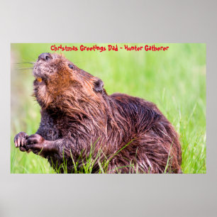 Julhälsningar Pappa Hunter Gatherer Poster