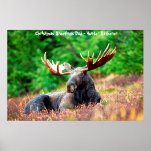 Julhälsningar Pappa Jägare-Samlare Poster