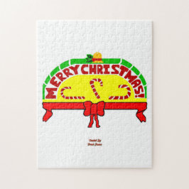 Julhälsningar Pussel 28 cm X 35,5 cm