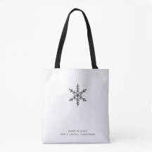 Julhälsningar | Snowflake Tote-påse