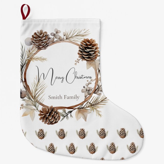 Julhälsningar Stor Julstrumpa (Framsidan)