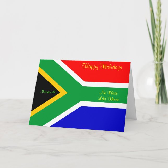Julhälsningar syd-Afrika-kort Helgkort (Framsida)