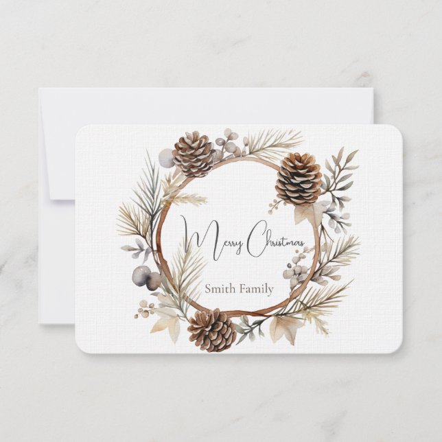 Julhälsningar Tack Kort (Framsida)