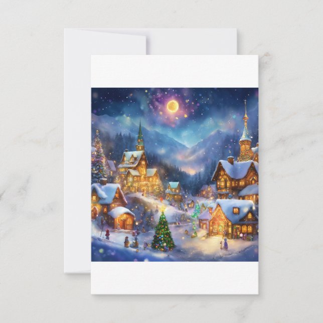 Julhälsningar Tack Kort (Framsida)