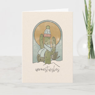 Julhälsningar Winter Cactus-kort Kort
