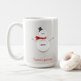 Julhälsningsknappar Snömannen Holiday Mugg