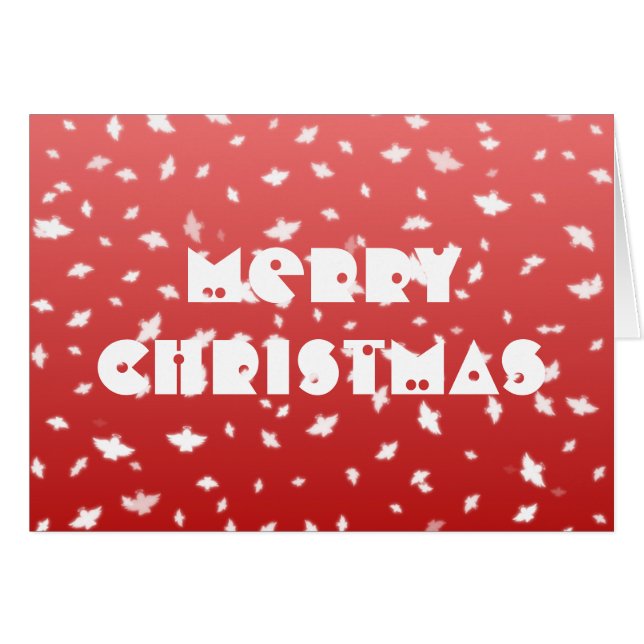 Julhälsningskort Änglar Hälsningskort (Framsidan Horizontal)