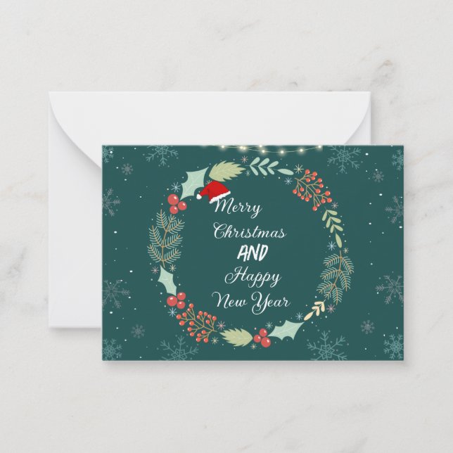 Julhälsningskort Anteckningskort (Framsida)