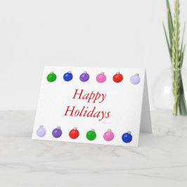 Julhälsningskort Bollar Glad helg