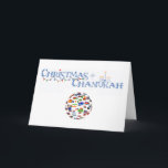 Julhälsningskort Chanukah Helgkort<br><div class="desc">En underbar firande av en underbar värld!!</div>