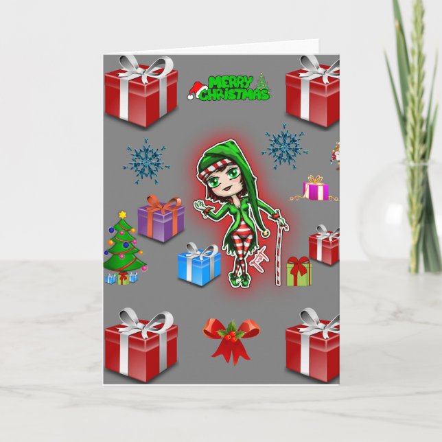 Julhälsningskort för alla helgkort (Framsida)