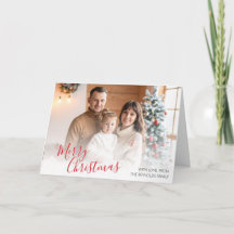 Julhälsningskort för anpassningsbar-familjen