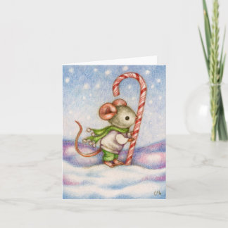 Julhälsningskort för candy cane kort