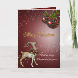 Julhälsningskort för magiska renar helgkort