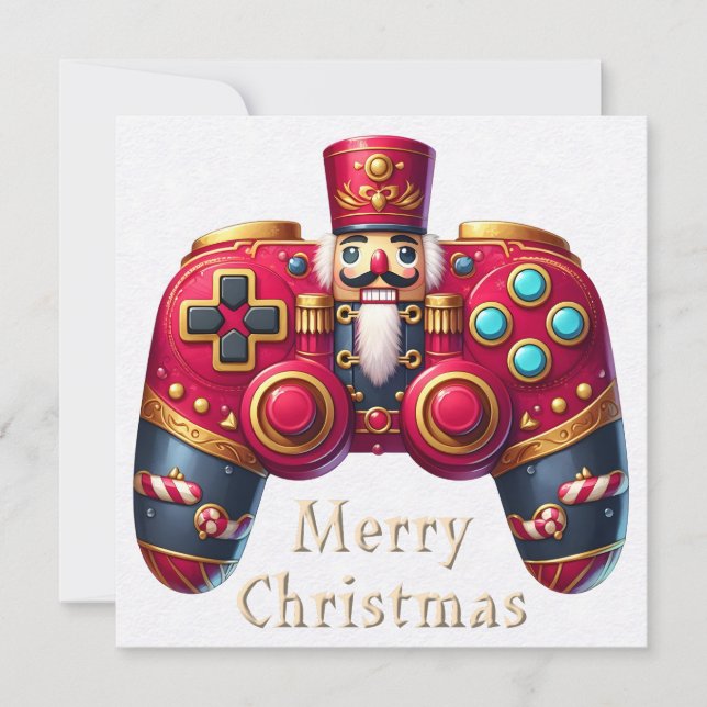Julhälsningskort för Nutcracker Game Controller (Framsida)