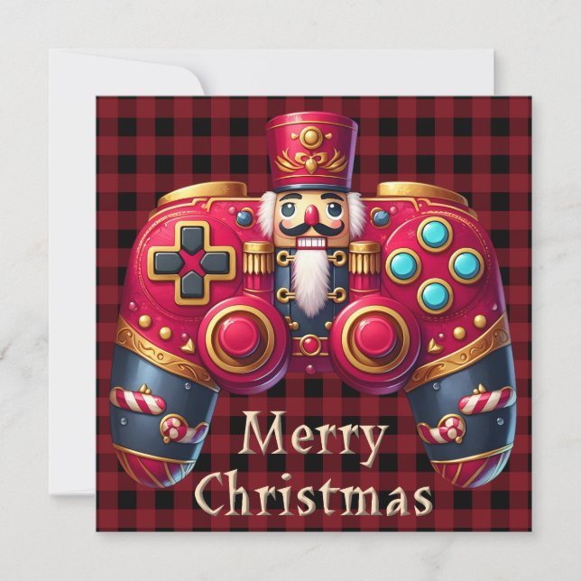 Julhälsningskort för Nutcracker Game Controller (Framsida)