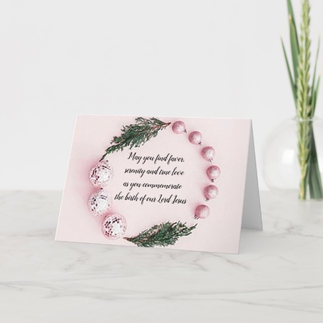 Julhälsningskort för prydnadsutandning kort (Framsida)