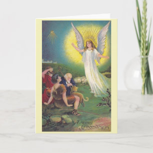 Julhälsningskort för vintage Religiösa Helgkort