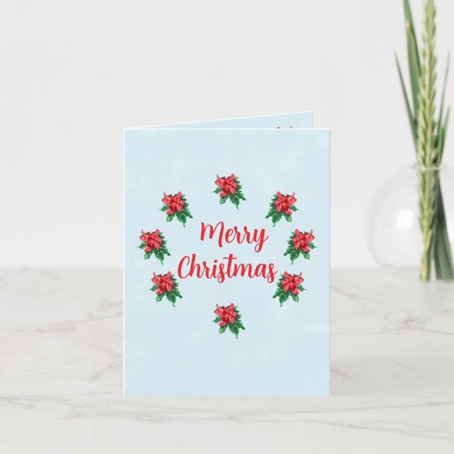 Julhälsningskort: God Jul Helgkort (Framsida)