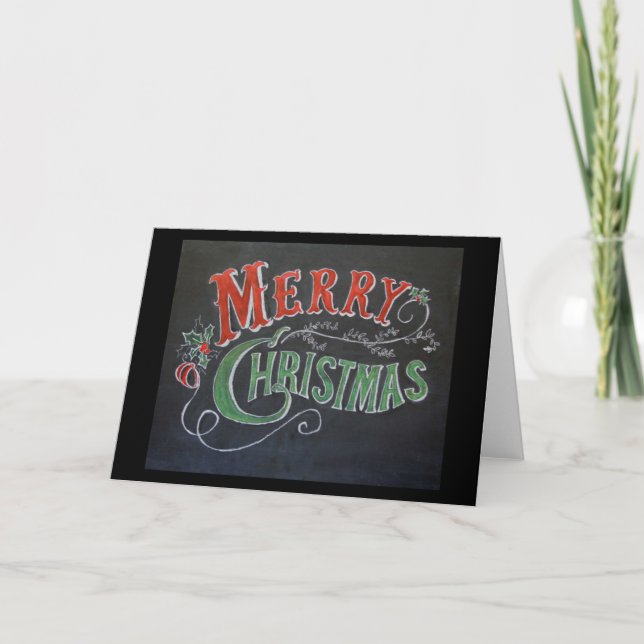 Julhälsningskort/God jul Helgkort (Framsida)