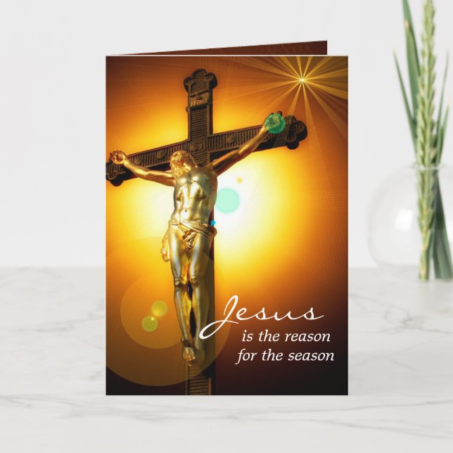 Julhälsningskort/Jesus är orsaken Helgkort (Framsida)