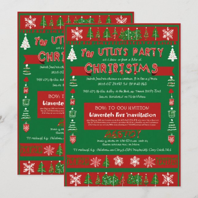 Julhälsningskort Julkort (Fram/baksida)